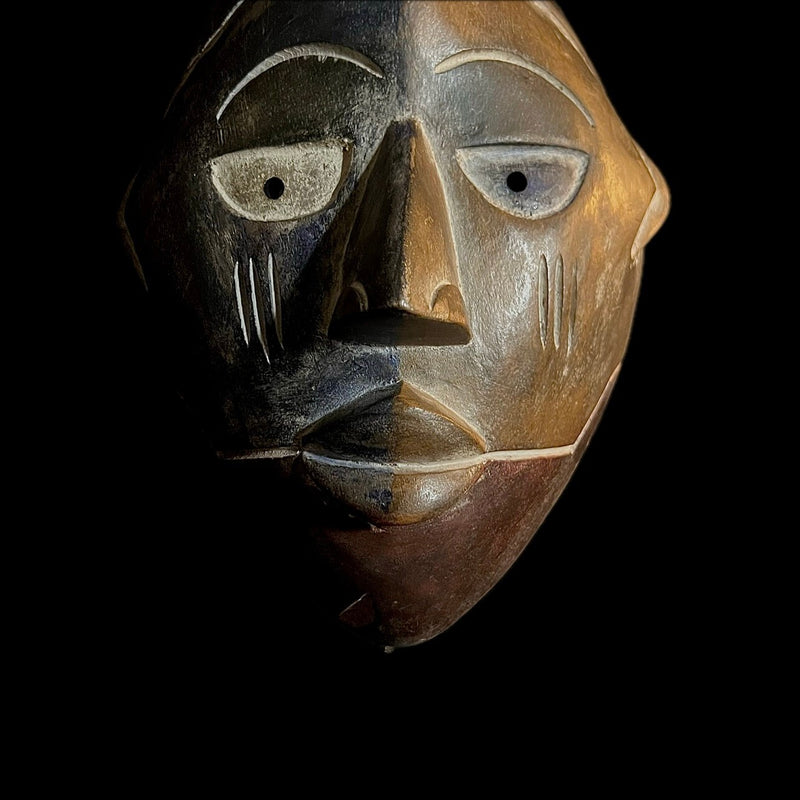 African mask Traditional Bwami Lega mask,-G1027