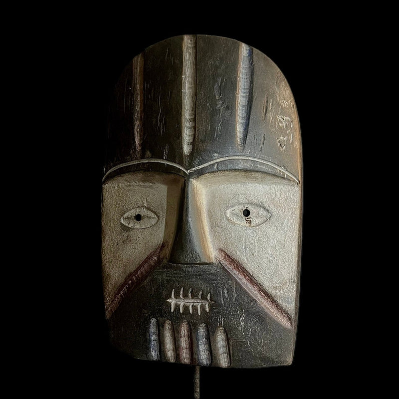 African mask Traditional Bwami Lega mask, -G1026