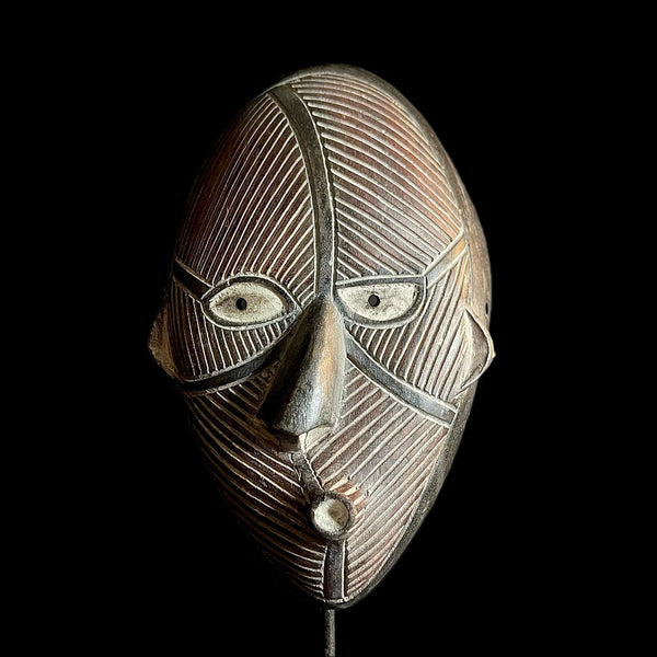 African Mask Songye Hand Carved Wall Hanging-G1035