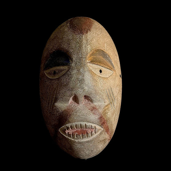 african mask Nigerian Igbo Wood Carved Maiden Spirit Mask -G1046