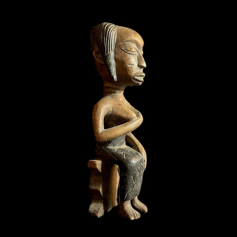 African wooden figures primitive decor Nkisi N’Kondi statue-G1058