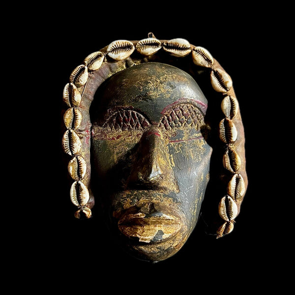 African Tribal Face Mask African dan Ex- French Home Décor-G1064