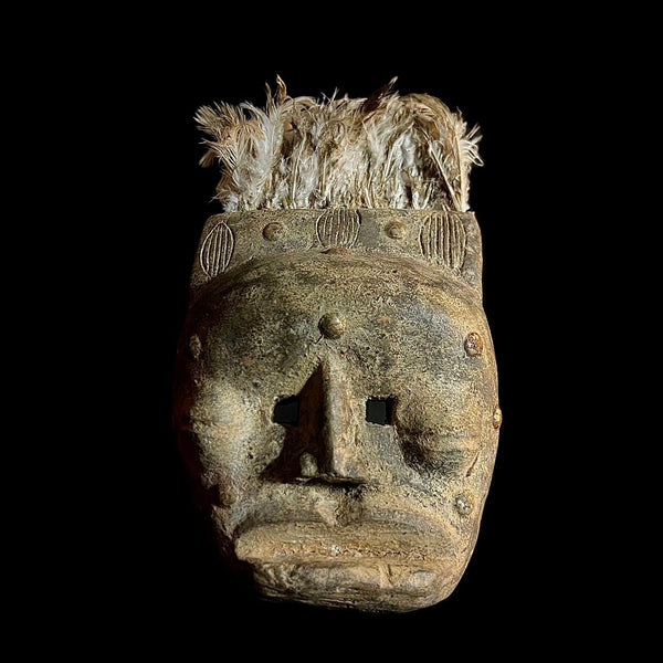 African Mask African Masks Hand Carved Wooden Mask Tribal Dan Liberia -G1086