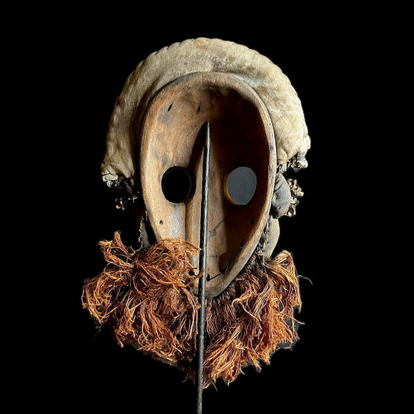 African Mask Hand Carved Décor carved wooden Hanging Dan Mask Deangle-G1359