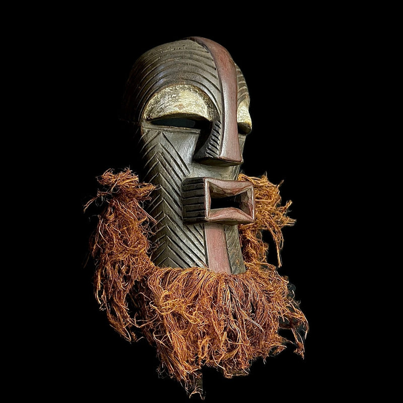 African Face Mask African Hand Carved Wall Hanging Songye Hand Carved Home Décor mask-G1392