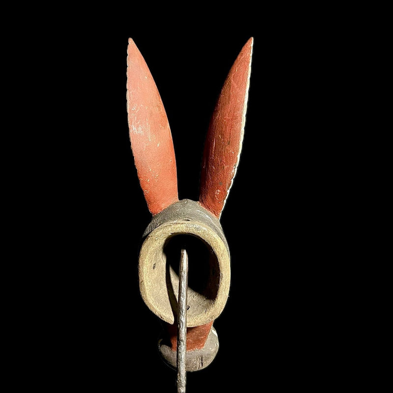 African Mask Tribal Mask Wood Hand Carved Wall Hanging Bobo Rabbit-G1400