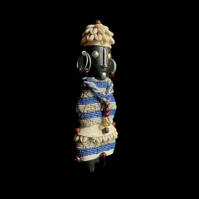 African Namji african fertility doll hand carved wood Home Décor statue-G1139