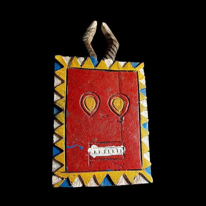 African Face Mask African Tribal Art Wooden Baule Goli face mask -G1161