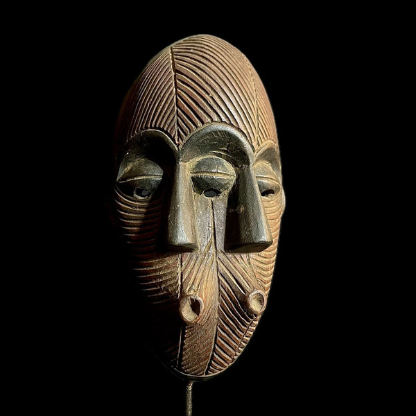 African Mask 3 Faces Lega Mask Congo Bwami Mask Society Home Décor-G1169