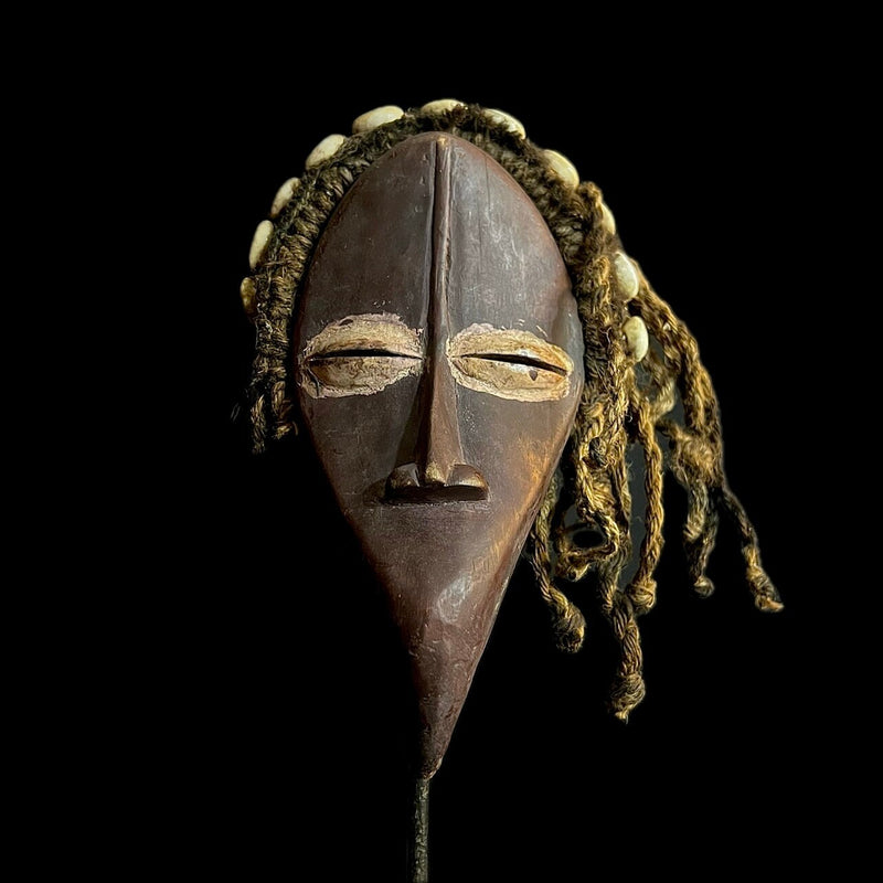 African Wooden Hand Carved Vintage Wall Mask tribal african Dan Bird Mask-G1171