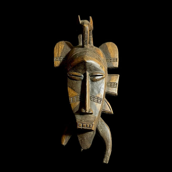 African Home Décor Senufo Kpelie face mask African Tribal Art-G1173
