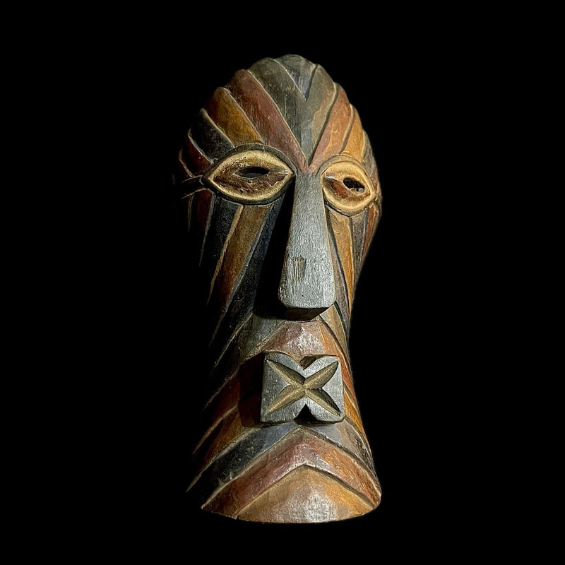 African Mask Wood Hand Wall Hanging Songye Kifwebe mask-G1181