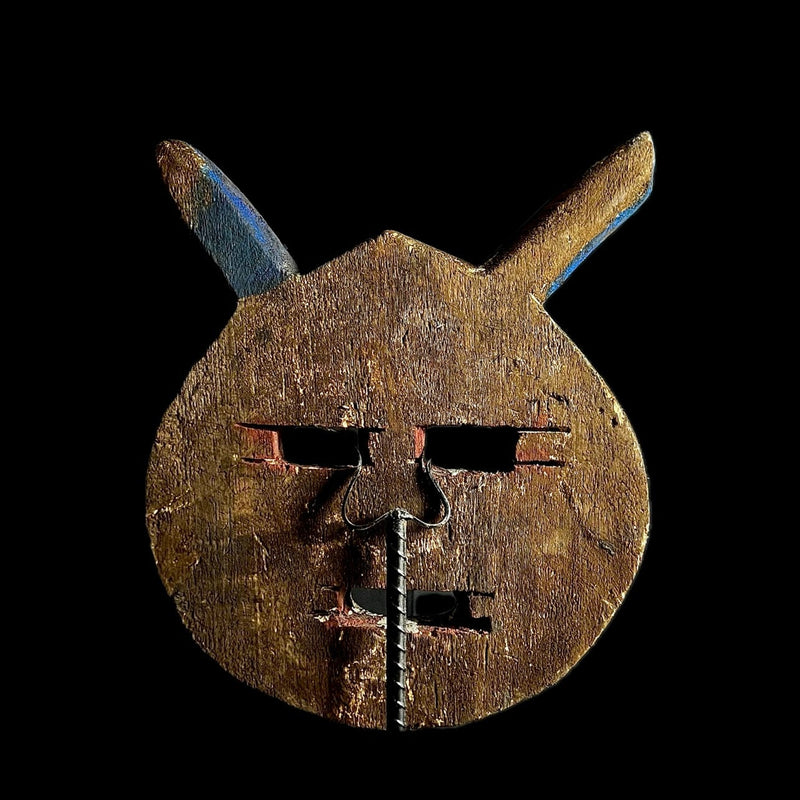 African Masks Antiques Traditional Goli Guru Tribe Wood Mask-G1434