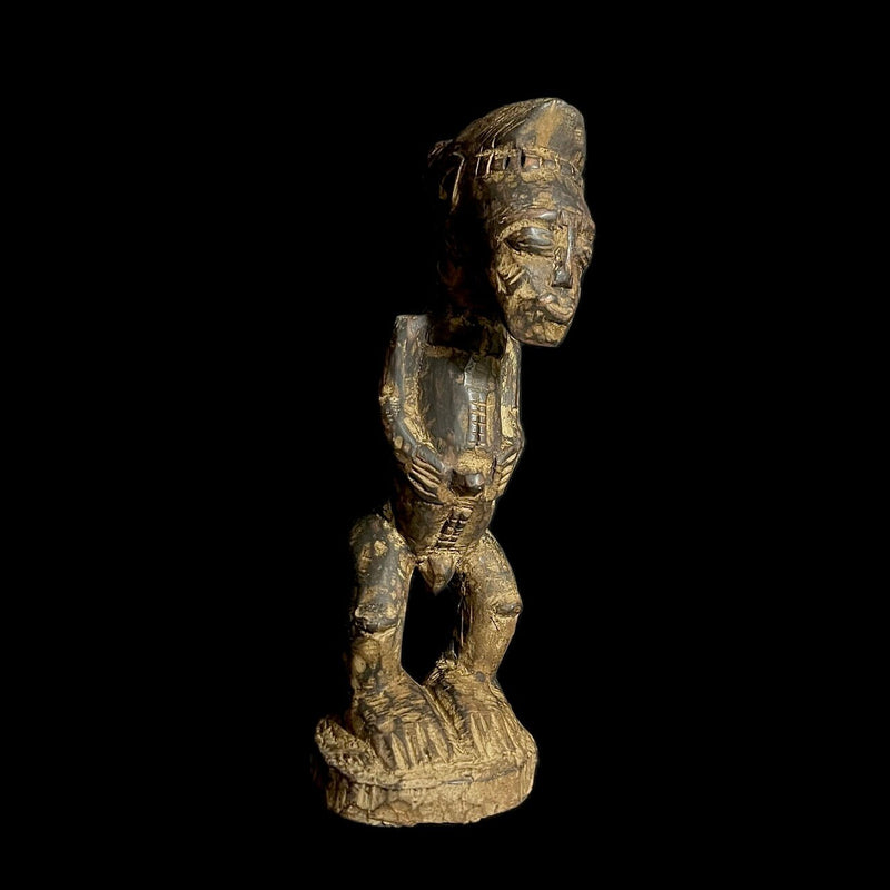 African Statue Yoruba Home Decor carved wooden power figure-G1456