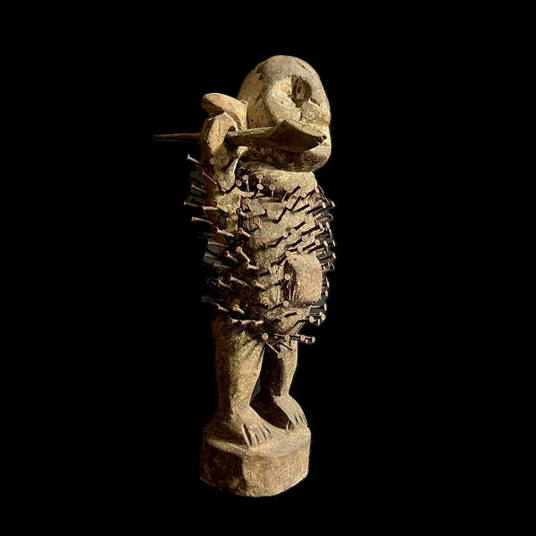 African hand carved statue art collectibles Nkisi Nkondi statue voodoo-G1466