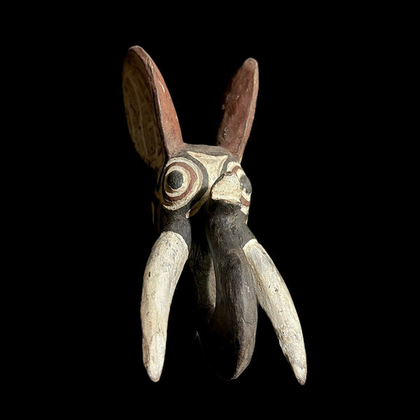 African Mask Tribal Face Vibrant Bobo Style Elephant Mask -G1470