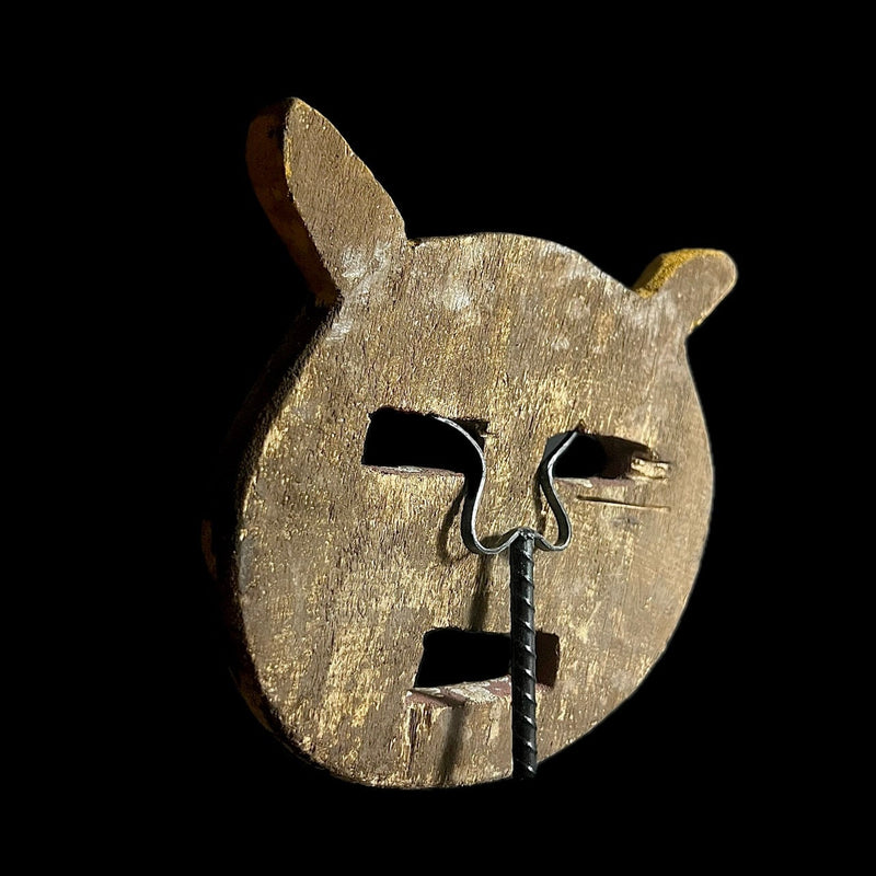 African Face Mask Tribal Art Wooden Baule Goli face mask Wall Hanging-G1482