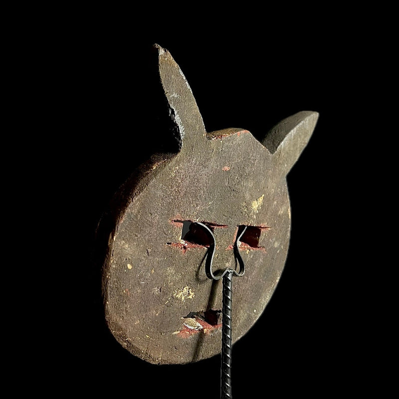 African Face Mask African Tribal Wooden Baule Goli face mask Home Décor-G1489