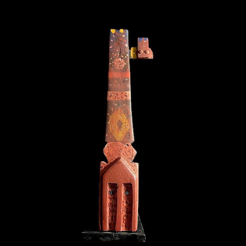 African Dogon Kanaga Mask Wood Hand Carved Wall Hanging Home Décor BOBO-G1491