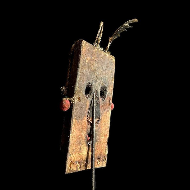 African Face Mask African Tribal Wooden Baule Goli face mask Home Décor-G1492