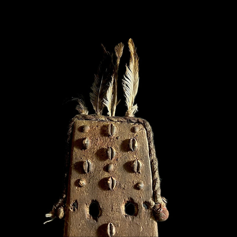 African Face Mask African Tribal Wooden Baule Goli face mask Home Décor-G1498