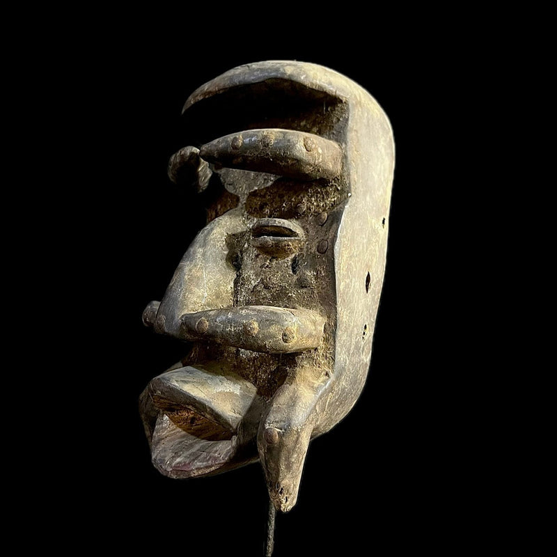 African Mask Carved Vintage Wall Hanging Dan Mask Wood Wall Hanging-G1237