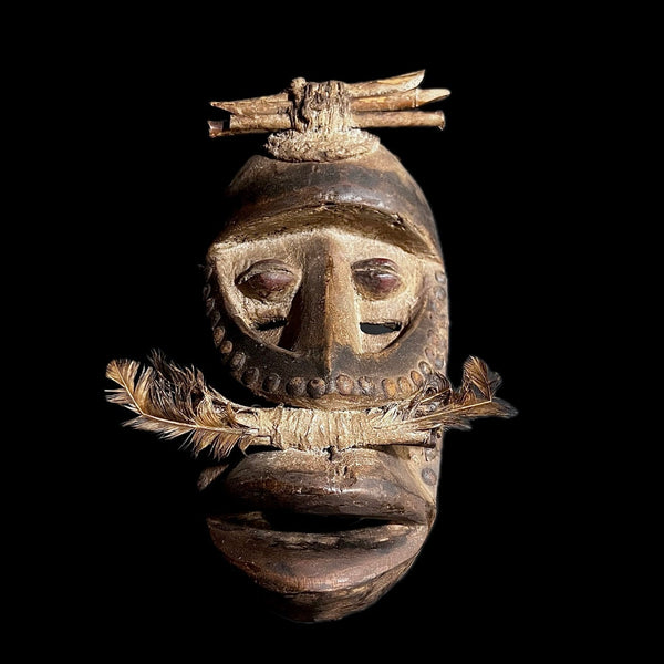 African Masks Antique Dan Maou Mask African mask made of solid wood -G1591