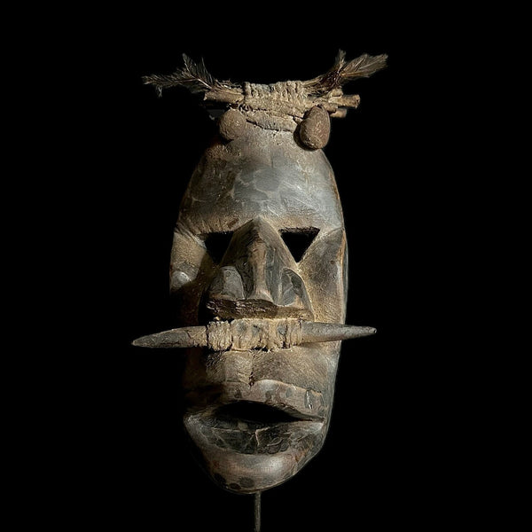 African Mask Hand Carved Wooden Wall Decor Tribal Dan Mask Home Décor art mask-G1599