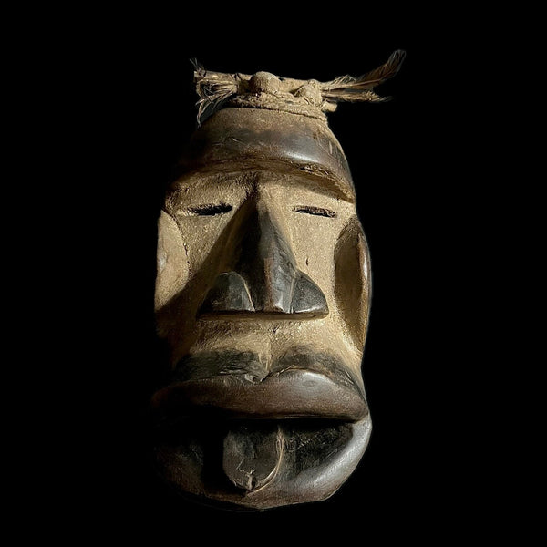 African Mask Antique Carved Dan Passport Mask , Liberia African Home Décor art mask-G1604