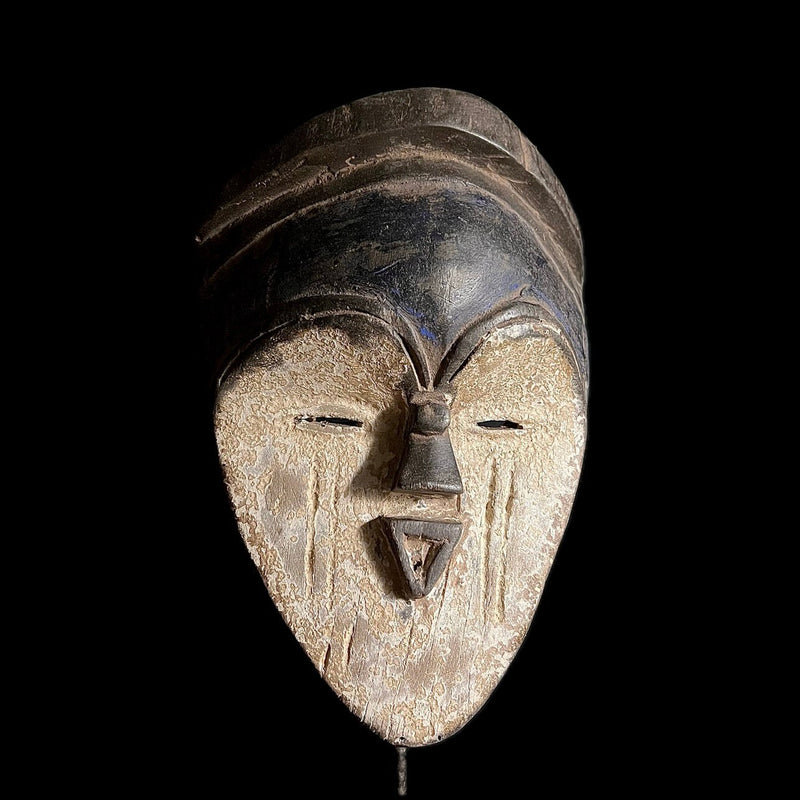 African Masks Lega Mask Carved Vintage African Wall Hanging-G1617