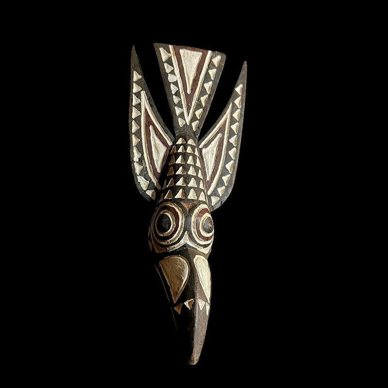 African Mask Tribal Face Old Bobo Bird Dance Mask Helmet Burkina Faso-G1322