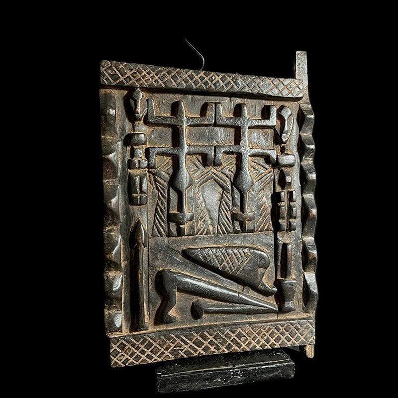 African sculpture African vintage rare west african dogon, granary door Home Décor art-G1622