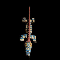 African Bobo Mask Tribal Face Bobo crocodile mask of Burkina Faso Mask-G1654