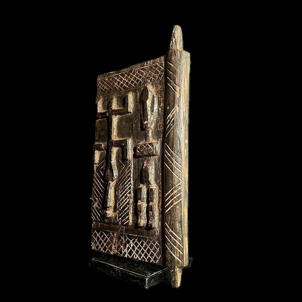 African Dogon Door Carved Wood Granary Door Tribe Mali Granary Door-G1662