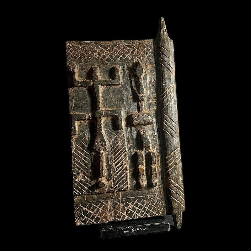 African Dogon Door Carved Wood Granary Door Tribe Mali Granary Door-G1662