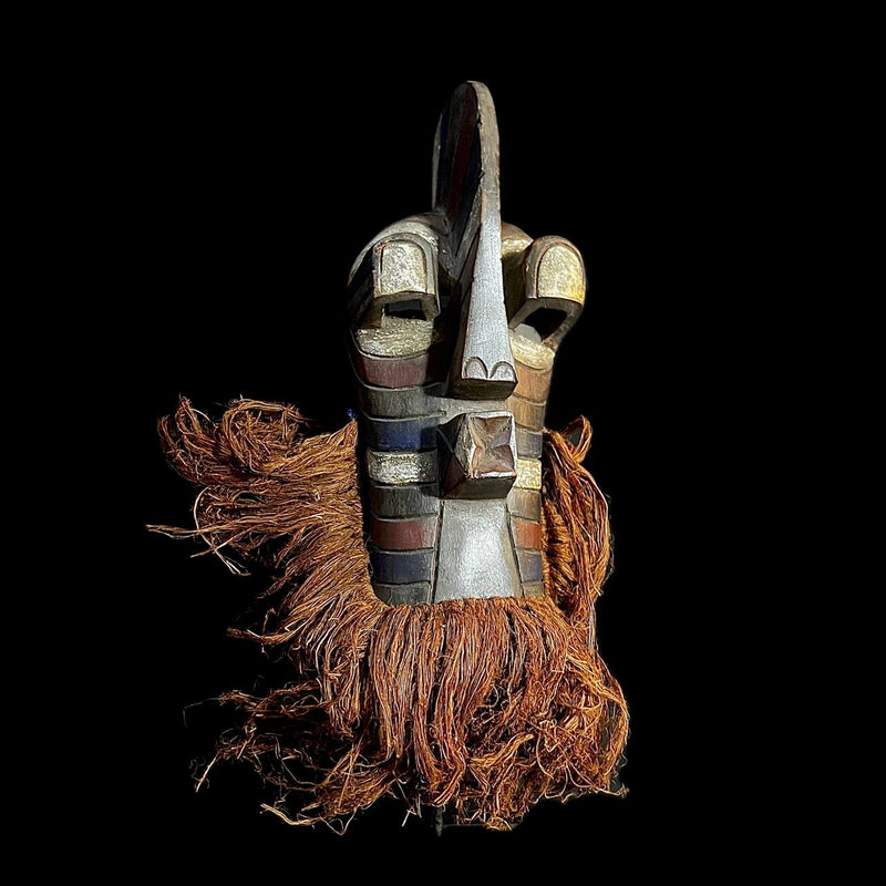 African mask Hand Carved Décor songye kifwebe carved wooden mask-G1381