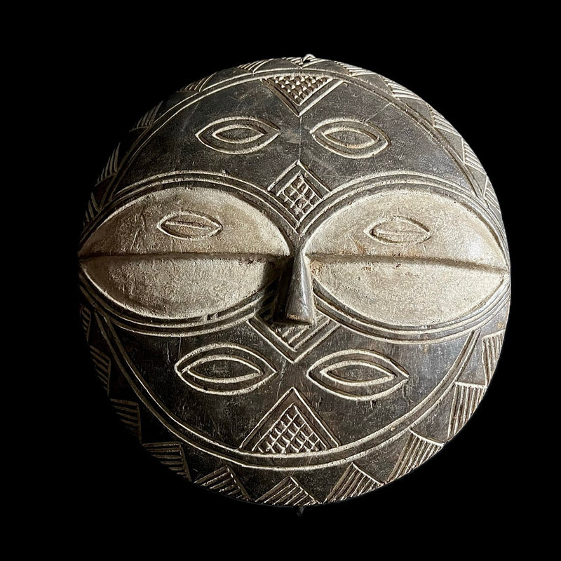 African Mask Home Décor moon mask handmade Teke eket masks antiques-G1677
