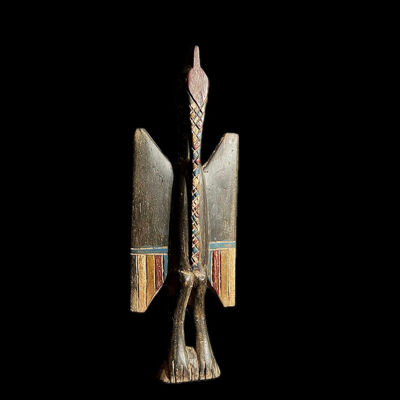 African Senufo Hornbill, Setien or Harvest Bird Home Décor statue-G1678