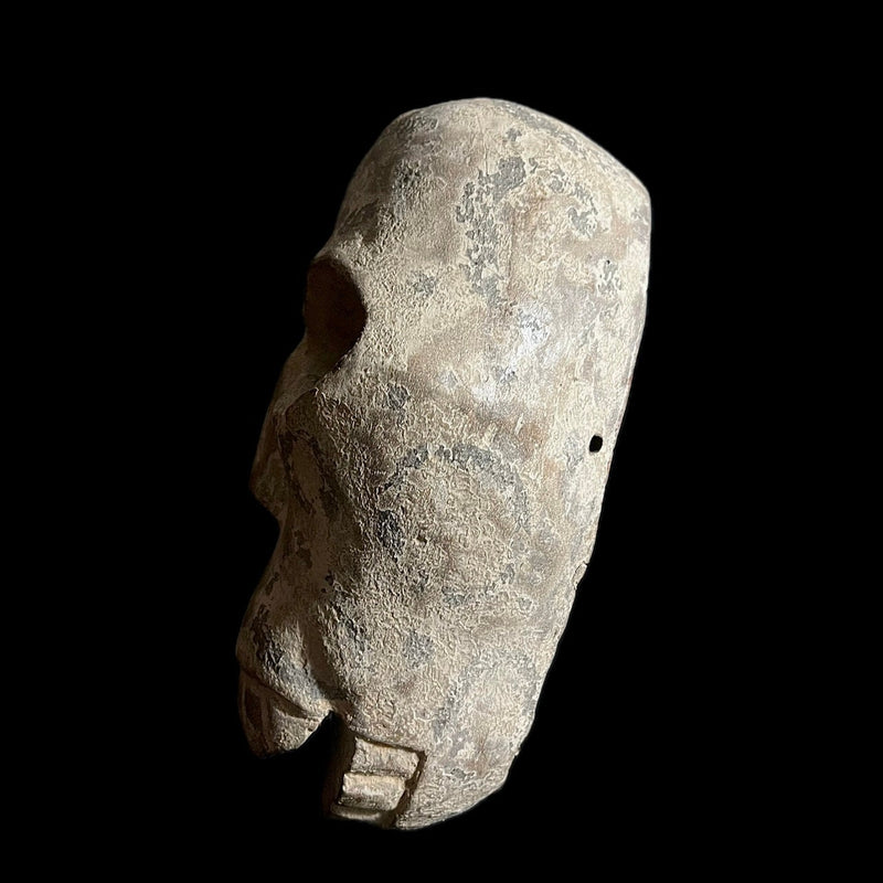African Skeleton Tiv BOBO crest mask of Nigéria Wood Hand Carved Wall Hanging-G1679