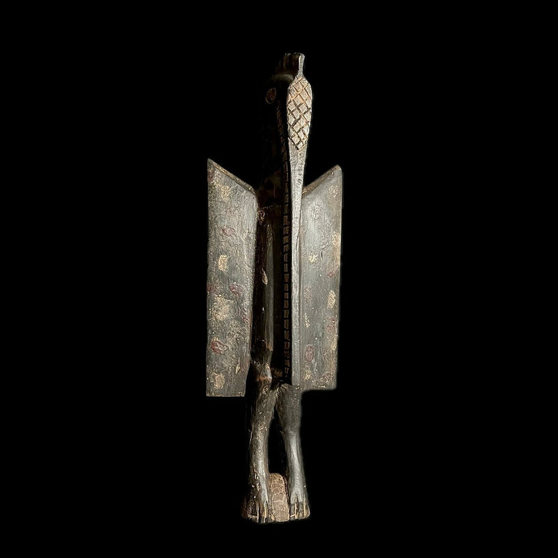 African Senufo Bird Statue wooden vintage hand carved Home Décor statue-G1682