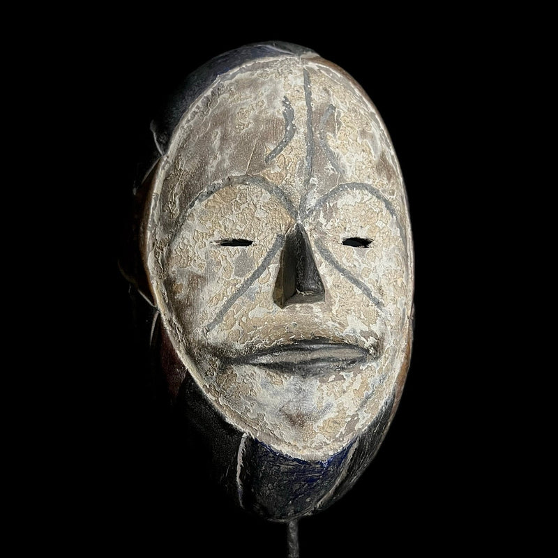 African Mask Igbo Gabon Wall Hanging Primitive Collectibles Home Decor -G1686