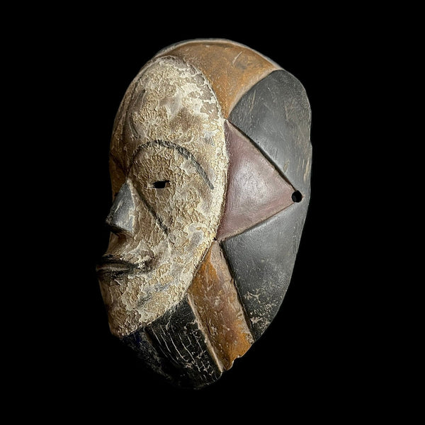 African Mask Igbo Gabon Wall Hanging Primitive Collectibles Home Decor -G1686