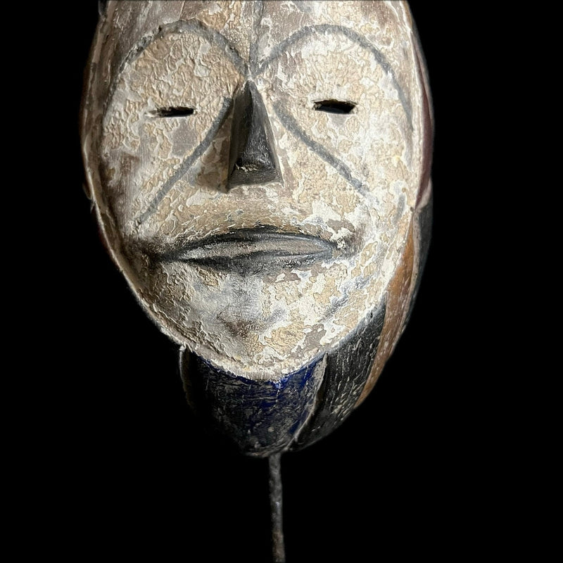 African Mask Igbo Gabon Wall Hanging Primitive Collectibles Home Decor -G1686