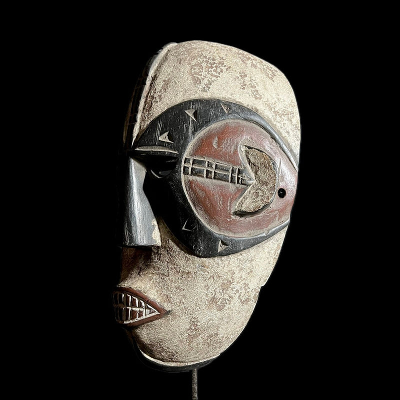 African Mask Igbo Gabon Wall Hanging Primitive Collectibles Home Decor -G1692