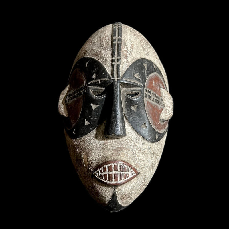 African Mask Igbo Gabon Wall Hanging Primitive Collectibles Home Decor -G1692