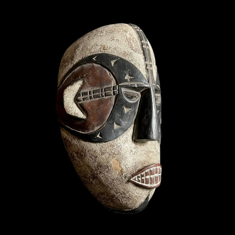 African Mask Igbo Gabon Wall Hanging Primitive Collectibles Home Decor -G1692