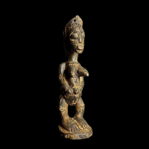 African Hemba Luba Figure The Art Of Luba Hemba Wood Decor vintage hand carved Home Décor statue-G1444