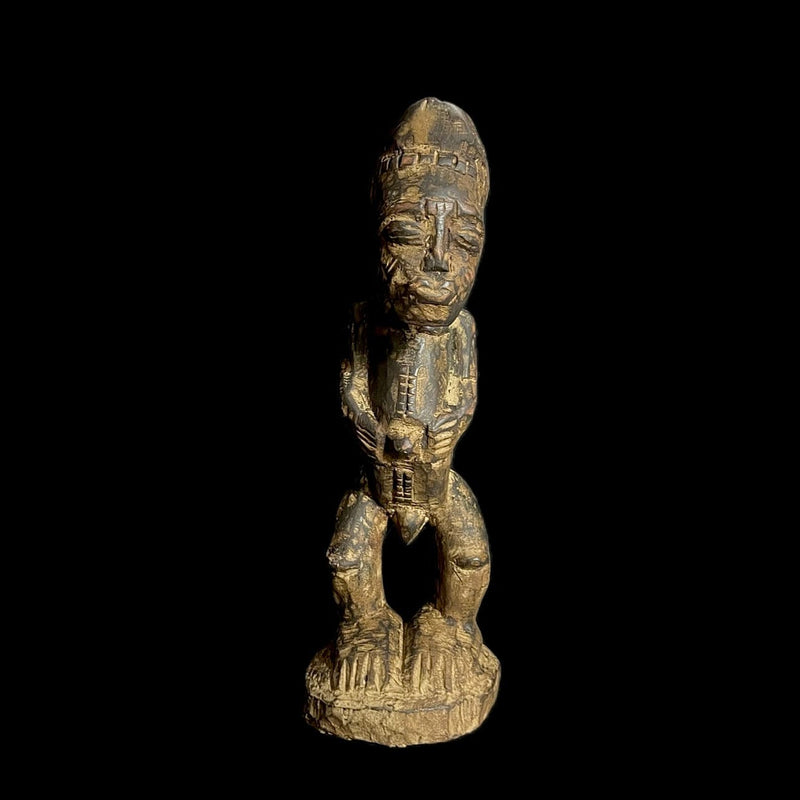 African Statue Yoruba Home Decor carved wooden power figure-G1456