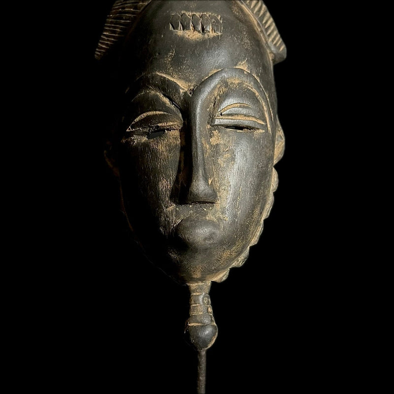 African mask Vintage Hand Carved Wooden Tribal African Art Face Mask African Guro Baule-G1797