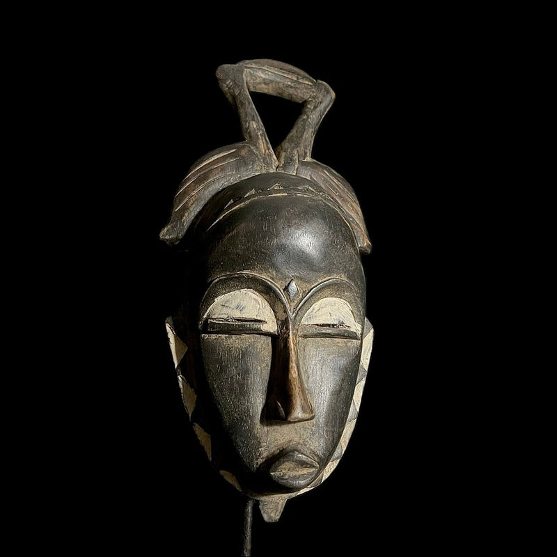 African mask Vintage Hand Carved Wooden Tribal African Art Face Mask African Guro Baule-G1800
